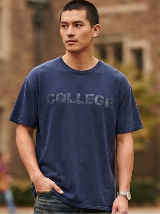 Animal House Other - ANIMAL HOUSE College Graphic T-Shirt XL 23” p2p Navy